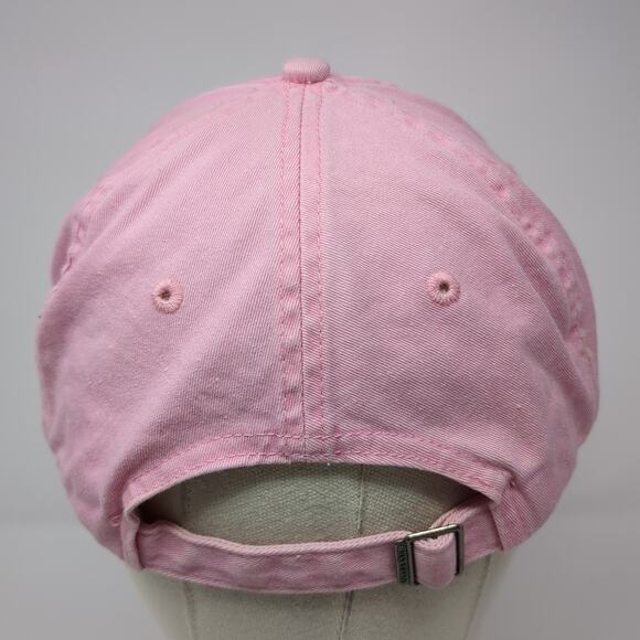 Daytona 1 Slideback Hat Pink One Size Adjustable Embroidered UltraClub - Picture 6 of 9